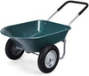 Heavy Duty Plastic Two Wheeled Garden Yard Wheelbarrow Pneumatic Tyre 150KG