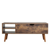 Coffee Table with Lift Top Storage Compartment Wood Living Room Reception Table