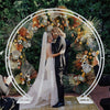 Extra Large 2.2m Tall Wedding Arch Double Pole Metal Moongate Backdrop Stand DIY