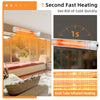 1500W Electric Infrared Heater Wall Mounted Garden Patio Heater Remote Control
