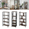Industrial Metal Bookshelf 5 Tiers Ladder Shelf Display Rack Storage Shelving UK