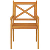 Outdoor Dining Chairs 8 pcs Solid Wood Acacia B7U3