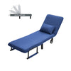 Folding Sofa Bed 3in1 Convertible Recliner Chair Linen Upholstered Seat w/Pillow