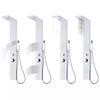 Bathroom Shower Thermostatic Shower Panel Column Tower With Body Jets Twin Head