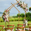 Set of 2 Cabin Shaped Wedding Arch Frame Party Flower Balloon Stand Garden Decor