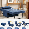 Foldable Sofa Bed 4-In-1 Convertible Sleeper Sofa Chair Adjustable Sofa Recliner