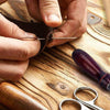 14 Leather Craft Punch Hand Stitching Carving Sewing Tool Thread Awl Thimble Kit