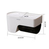 Wall Mounted Roll Holder Paper Tissue Storage Box with Lid for Bathroom Toliet