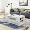 Modern High Gloss Coffee Table With Storage Drawer For Living Room White Black