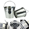 12Pcs Kitchen Fry Mini Serving Buckets for Food Storage Plant Pots 10cm UK
