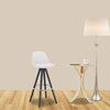 Set of 2 Breakfast Kitchen Bar Stools Backrest High Bar Chair Four Colours