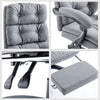 Home Office Chair Recliner Swivel Adjustable Linen Fabric Computer Desk Chair