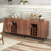 Kitchen Buffet Sideboard Modern Buffet Server Cabinet w/ Removable Wine Rack