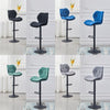2 Pcs Bar Stools Bar Chair Breakfast Stools Kitchen Leather Adjustable Swivel