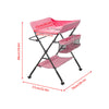 Adjustable Height Baby Changing Table Infant Diaper Changing Station with Wheels