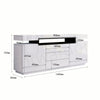 Modern TV Stand High Gloss Unit Cabinet With RGB LED Light 2 Doors & 3 Drawers