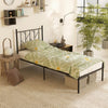 3FT Single Bed Frame with Headboard Metal Platform Bed w/30 cm Under Bed Storage