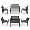 Outdoor Garden Textiles Furniture Conservatory Sets with Table and Chairs for 4