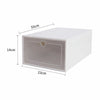 20PCS Large Plastic Shoe Storage Boxes Drawer Stackable Foldable Organiser Clear