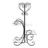 4 Tier Metal Plant Stand Display Shelf Pot Home Garden Holder Indoor Outdoor UK