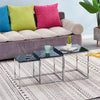 Marble Pattern Nest Of 3 Coffee Table Nested Tables Side Sofa End Nesting Tables