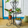 4 Tier Indoor Outdoor Plant Stand Flower Pot Display Shelf Metal Rack Home Decor