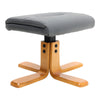 Upholstered Recliner Chair Swivel PU Leather Lounge Accent Armchair With Ottoman