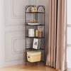 3/5-Tier Metal Corner Shelf Storage Rack Organiser Ladder Display Bookshelf Home