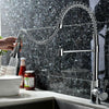Modern Kitchen Sink Mixer Taps Pull Out Dual Lever Chrome Brass Spray Mono Tap