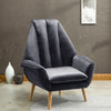 Retro/Vintage Tub Accent Chair Upholstered Padded Armchair Lounge Fabric Sofa UK
