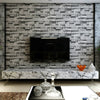 3D Effect Grey Brick Block Non woven Wall Papers Living Room Decor uk