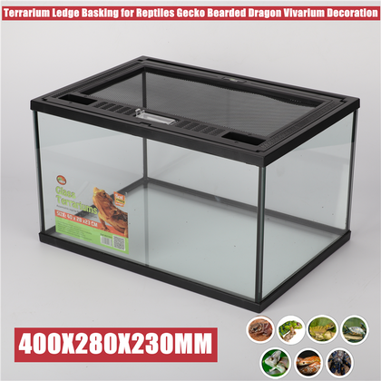 Reptiles Cage Glass Terrarium / Vivarium Tank Fully Assembled Double Door UK