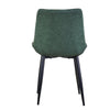 Set of 2 Faux Leather/Suede Dining Chairs Metal Legs Reception Restaurant Chair