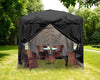 Outdoor Garden Pop Up Gazebo Marquee Party Tent Canopy 4 Side Panels 2x2M