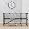 12/24/36 Panels Pet Cage Metal Playpen Dog Cat Rabbit Play Pen Wire Run Fence UK
