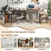 L-shaped Office Desk 150cm Corner Desk Home Office Writing Desk Workstation