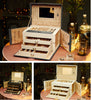 4 Layers Large Jewellery Box Organiser w/Drawers Luxury Storage Case Gifts