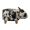 Upholstered Animal Shaped Ottoman Ride-on Footrest Stool Rest Seat TOY Kids New