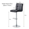 1/2x Bar Stool Hub Pub Kitchen Breakfast Swivel Gas Lift Chair Stool Dining Room