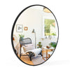 Round Wall Mirror for Bathroom Bedroom with Black/Gold Frame Wall Mounted