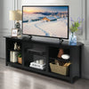 TV Stand for TVs up to 65 Inches Wooden Modern TV Console Table W/6 Open Storage