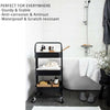 Utility 3-Tier Beauty Salon Kitchen Storage Trolley Cart Mobile Shelving Unit UK