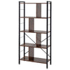 Narrow Large Bookshelf Bookcase Industrial Book Shelves for Living Room Bedroom