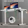 Electric Standing Desk Height Adjustable w/Cup Holder Headphone Hook Cable Clip