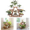 Heavy Duty Wood Plant Stand Triangle Stable 6 Pots Flower Succulent Shelf Rack