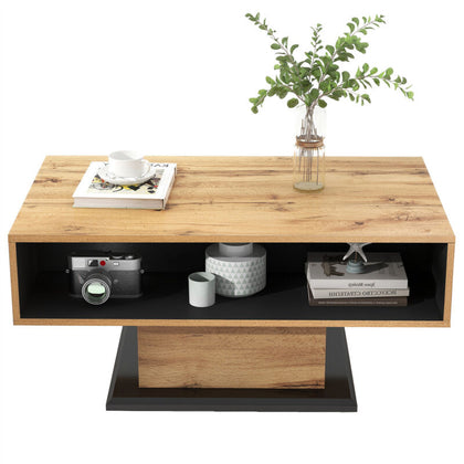 Modern Coffee End Table Wooden Storage Drawer Shelf Living Room Furniture BT