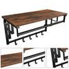 Wall-Mounted Wooden Floating Shelf Clothes Hat Hook Creative Coat Storage Rack