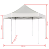 Hexagonal Pop-Up Foldable Marquee Gazebo Canopy Party Tent Awning Outdoor Garden