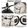 Garden Wall Station Clocks Ornament Double-sided Display Bracket Weatherproof UK