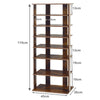 7-tier Double Shoe Storage Tower Organiser Unit Home Display Shelf Rack Stand